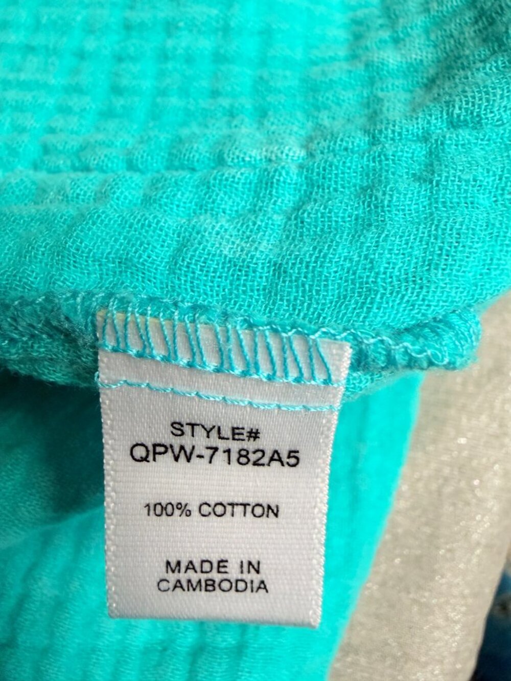 Zenana NWT Gauze Romper Tie Strap Turquoise Boho Summer Beach Shortalls Large - Picture 3 of 6